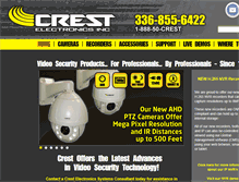 Tablet Screenshot of crestelectronics.com